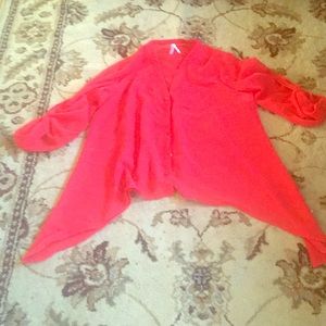 Red see through shirt